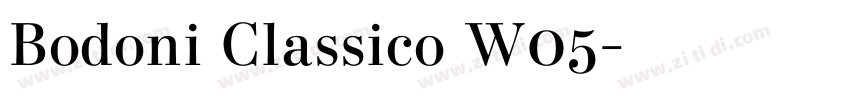 Bodoni Classico W05字体转换